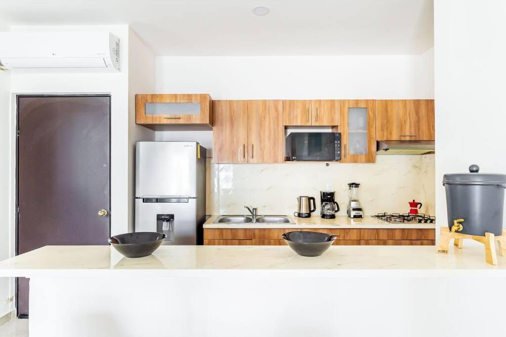 Lovely Cozy Apt W/Pool 2 Bedrooms. Great Location! Puerto Morelos Exteriör bild